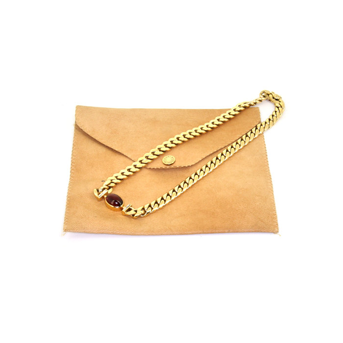 Collana Bulgari in oro giallo,  granato e diamanti - Detail D2