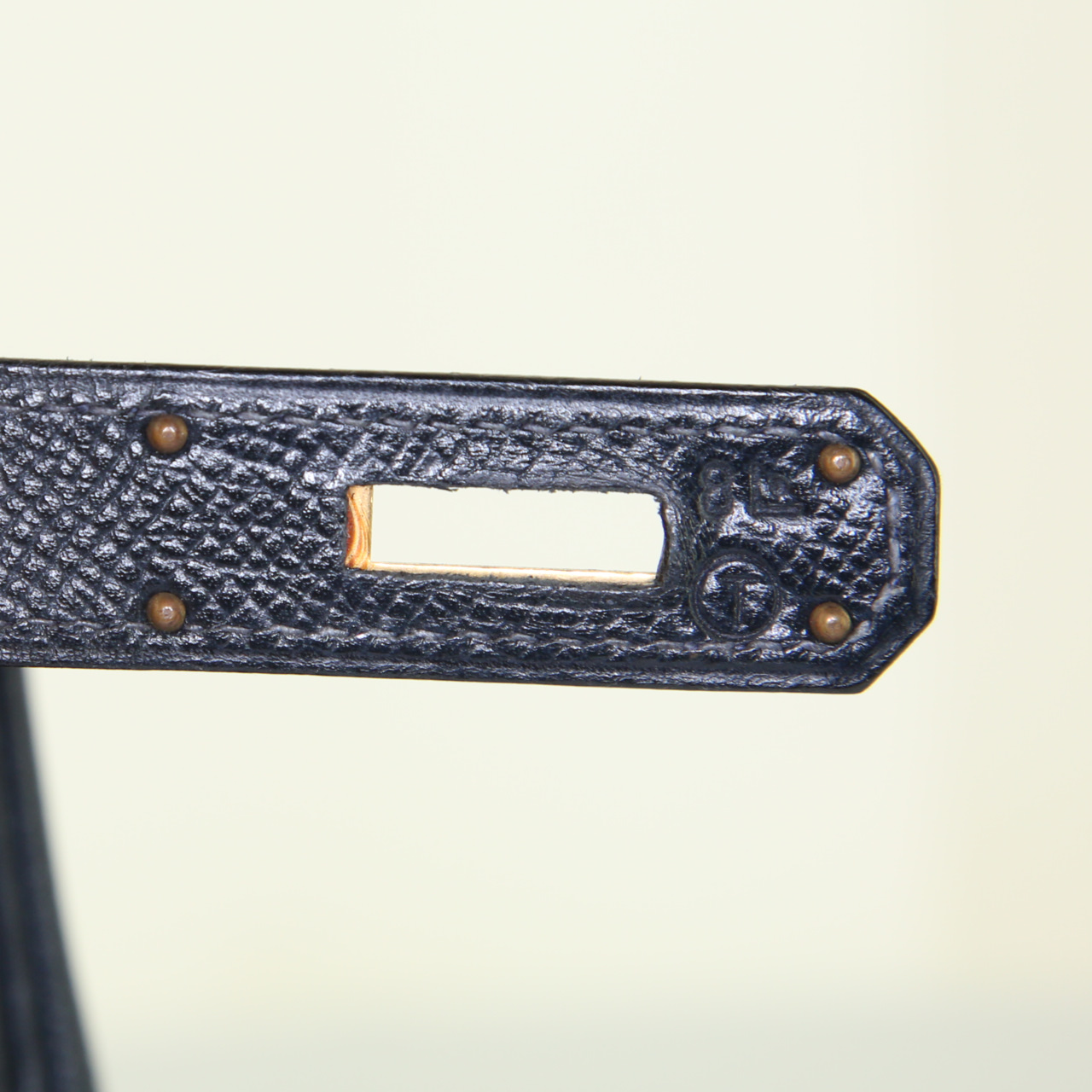 Borsa Hermes Kelly 35 cm in pelle Courchevel blu - Detail D5