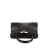 Hermès  Kelly 28 cm handbag  in black porosus crocodile - 360 Front thumbnail