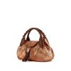 Fendi Spy small model handbag in gold and golden brown leather - 00pp thumbnail
