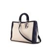 Dior Diorissimo large model handbag in beige and navy blue canvas and leather - 00pp thumbnail