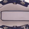 Dior Diorissimo large model handbag in beige and navy blue canvas and leather - Detail D3 thumbnail
