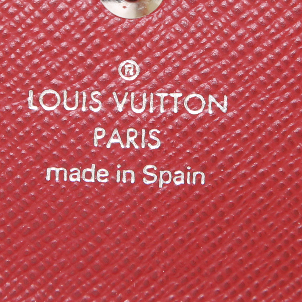 Portefeuille Louis Vuitton Sarah en cuir épi rouge et cuir taiga rouge - Detail D3