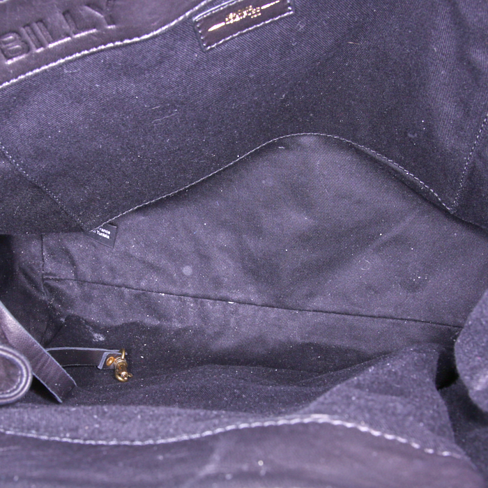 Borsa da spalla o a mano Jerome Dreyfuss Billy M in pelle nera - Detail D2