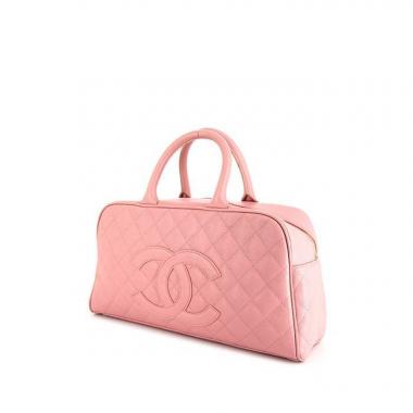 Chanel pink 2025 bowling bag