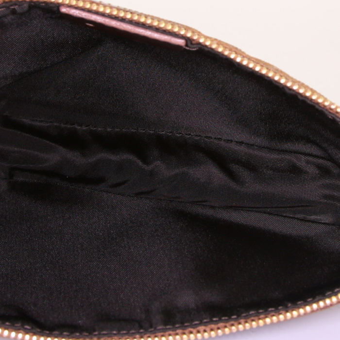 Borsa Dior Saddle in pelle verniciata marrone imitazione lucertola - Detail D2