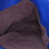 Sac cabas Bottega Veneta Baseball en cuir grainé bleu - Detail D2 thumbnail