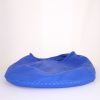 Bottega Veneta Baseball shopping bag in blue grained leather - Detail D4 thumbnail