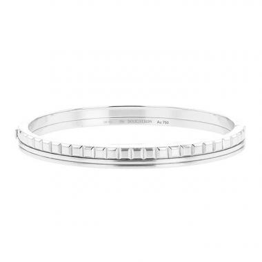 Rigid Boucheron Quatre Radiant Edition bracelet in white gold, size 16