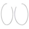 Messika Gatsby hoop earrings in white gold and diamonds - 00pp thumbnail