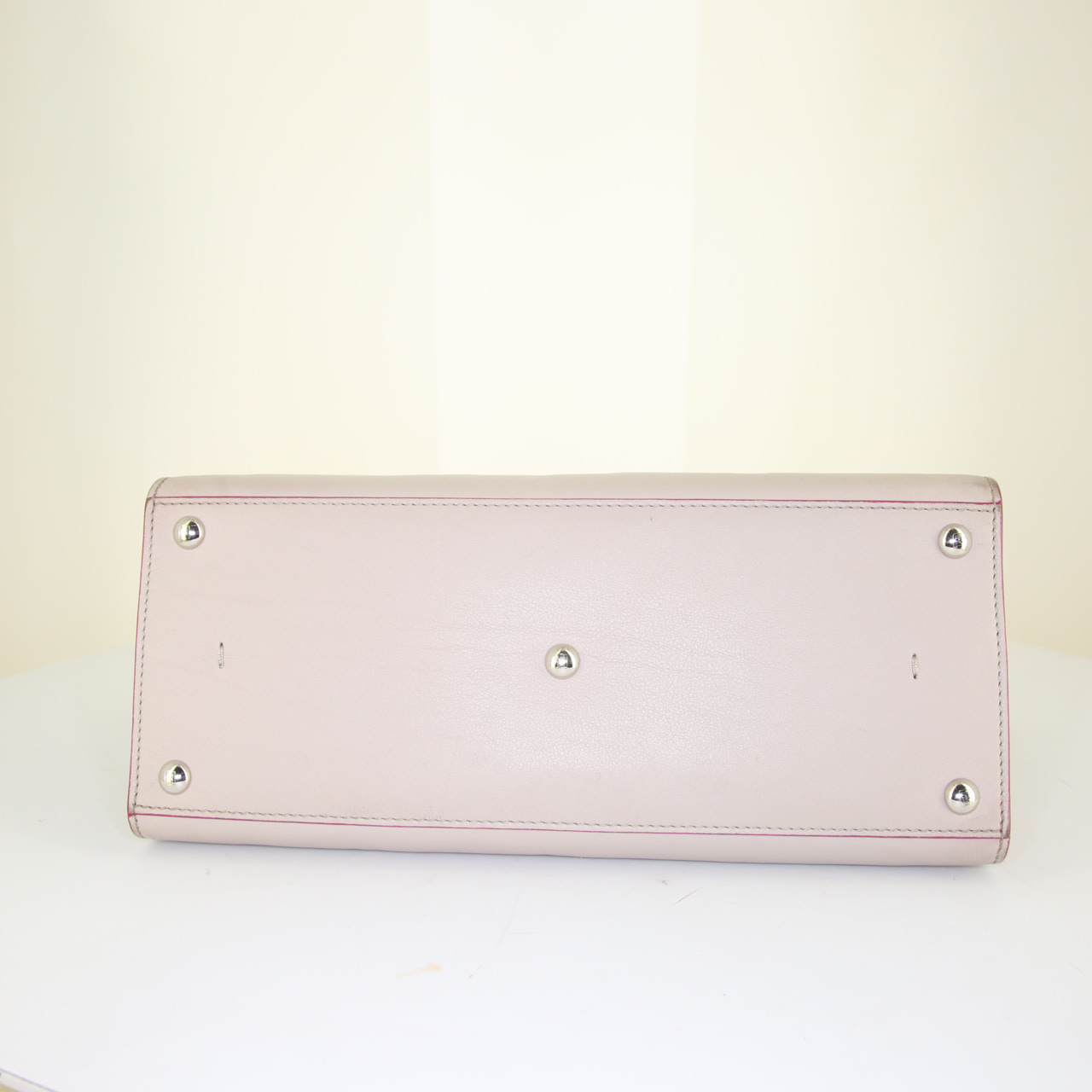 Sac à main Fendi 3 Jours en cuir beige - Detail D5
