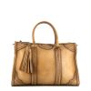 Gucci handbag in beige leather - 360 thumbnail