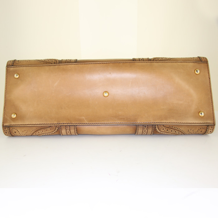 Borsa Gucci in pelle beige - Detail D4