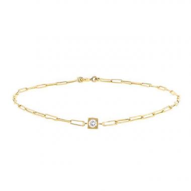 Dinh Van Cube bracelet in yellow gold and diamonds