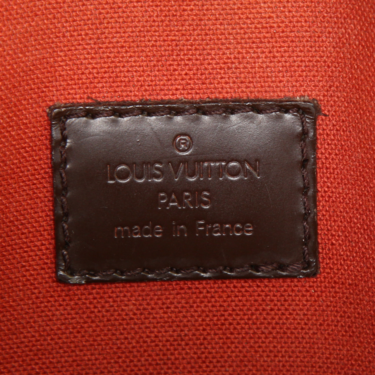 Louis Vuitton Olav shoulder bag in brown damier canvas and brown - Detail D3