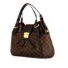 Louis Vuitton Sistina bag worn on the shoulder or carried in the hand in brown damier canvas and brown - 00pp thumbnail
