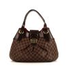 Louis Vuitton Sistina bag worn on the shoulder or carried in the hand in brown damier canvas and brown - 360 thumbnail