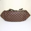 Louis Vuitton Sistina bag worn on the shoulder or carried in the hand in brown damier canvas and brown - Detail D4 thumbnail