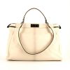 Fendi Peekaboo handbag in cream color leather - 360 thumbnail