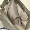 Stella McCartney Falabella Fold Over bag worn on the shoulder or carried in the hand in khaki canvas - Detail D3 thumbnail