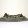 Stella McCartney Falabella Fold Over bag worn on the shoulder or carried in the hand in khaki canvas - Detail D5 thumbnail