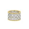 Buccellati Scacchi ring in white gold,  yellow gold and diamonds - 00pp thumbnail