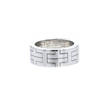 Bague semi-articulée Hermès Khilim petit modèle en or blanc