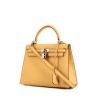 Hermes Kelly 25 cm handbag in beige leather - 00pp thumbnail