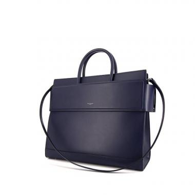 Borsa Givenchy Horizon in pelle liscia blu marino