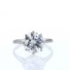 Vintage solitaire ring in platinium and diamond of 4,16 carats - 360 thumbnail