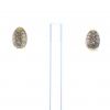 Paire de boucles d'oreilles Cartier Myst en or jaune,  diamants et cristal de roche - 360 thumbnail