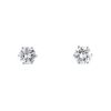 Vintage small earrings in white gold and diamonds (2,25 carats and 2,12 carats) - 00pp thumbnail