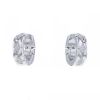 Paire de boucles d'oreilles Chanel Matelassé en or blanc et diamants - 00pp thumbnail