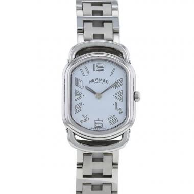 Orologio Hermes Rallye in acciaio Ref :  RA1.210 Circa  1990