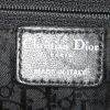 Bolso para llevar al hombro Dior Drawstring en lona cannage negra y cuero negro - Detail D3 thumbnail