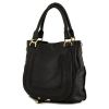 Chloé Marcie large model shoulder bag in black grained leather - 00pp thumbnail