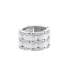 Flexible Chanel Ultra large model ring in white gold,  ceramic and diamonds - 00pp thumbnail