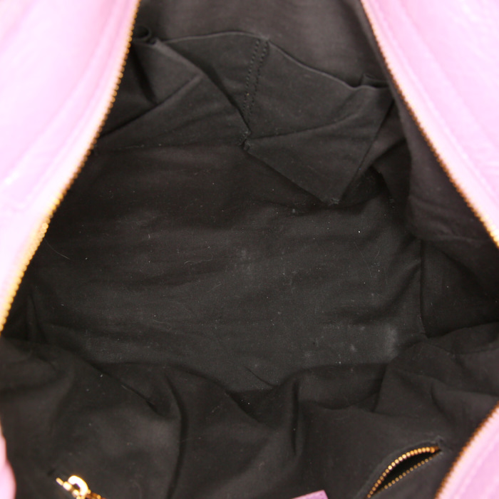 Borsa a tracolla Balenciaga Velo in pelle rosa - Detail D3