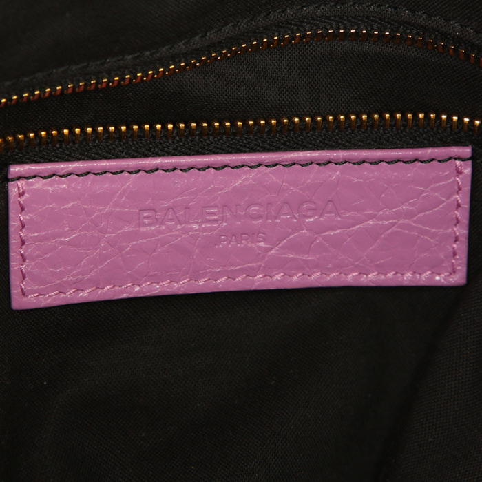 Borsa a tracolla Balenciaga Velo in pelle rosa - Detail D4
