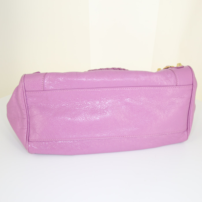 Borsa a tracolla Balenciaga Velo in pelle rosa - Detail D5