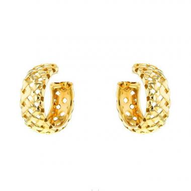 Orecchini a cerchio Tiffany & Co in oro giallo