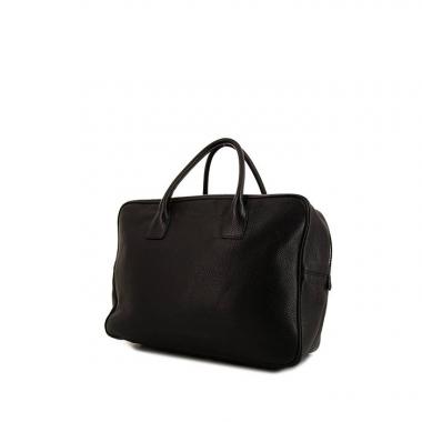 Prada briefcase in black grained leather