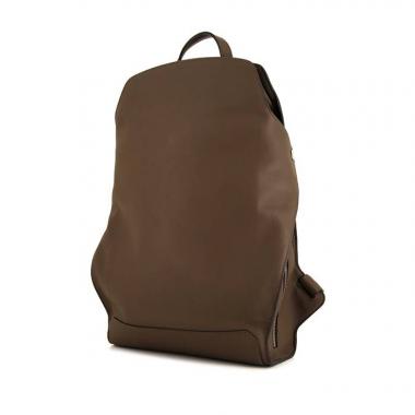 Mochila Hermès Cityback 27 en cuero swift marrón etoupe