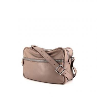 Bolso bandolera Hermes Reporter en cuero swift gris
