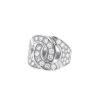 Dinh Van Menottes R16 ring in white gold and diamonds - 00pp thumbnail