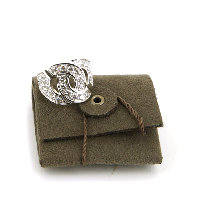 Dinh Van Menottes R16 ring in white gold and diamonds - Detail D2