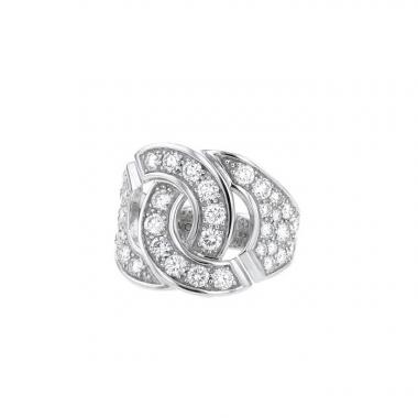 Anello Dinh Van Menottes R16 in oro bianco e diamanti
