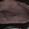 Bolsito de mano Bottega Veneta Turnlock en cuero intrecciato negro - Detail D2 thumbnail