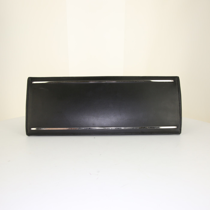 Bolso bandolera Balenciaga Dix en cuero negro - Detail D5