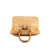 Hermès Birkin Ghillies handbag in Poussiere niloticus crocodile and brown ostrich leather - 360 Front thumbnail